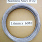 1.6x60 meters Stainless Steel Wire